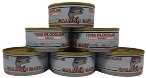 The Best Salmon Lure Bait (Six 3oz. cans in natural tuna oil)