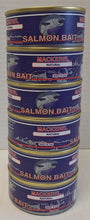 Load image into Gallery viewer, Mackerel (6 pack, 3oz. cans) Salmon Lure Bait