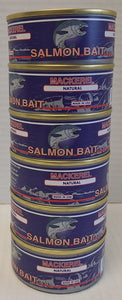 Mackerel (6 pack, 3oz. cans) Salmon Lure Bait
