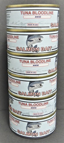 6 pack of Anise Scent Tuna Bloodline Salmon Bait