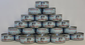 Mixed Case of Salmon/Steelhead Bait in natural and scented 3 oz. cans of tuna bloodline.