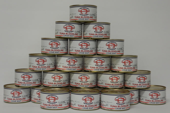 Case of #24 Half Pound Cans of (Tuna Bloodline) Crab, Prawn and Lobster Bait